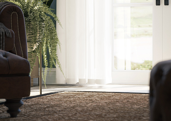 Pavia Voile, White Primrose - Made to Measure Curtains - Image 5